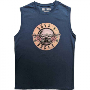 Guns N Roses - Classic Logo Uni Denim Tank Shirt  i gruppen ÖVRIGT / Övrigt / aub hos Bengans Skivbutik AB (5552289r)