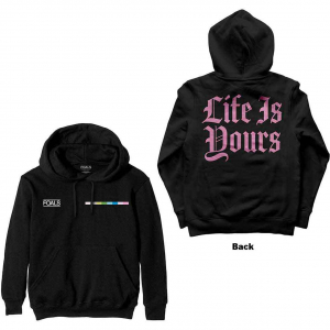 Foals - Life Is Yours Text Uni Bl Hoodie  i gruppen ÖVRIGT / Övrigt / aub hos Bengans Skivbutik AB (5552554r)