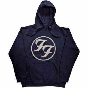 Foo Fighters - Ff Logo Uni Navy Hoodie  i gruppen ÖVRIGT / Övrigt / aub hos Bengans Skivbutik AB (5552557r)
