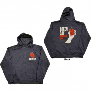 Green Day - American Idiot Uni Navy Zip Hoodie  i gruppen ÖVRIGT / Övrigt / aub hos Bengans Skivbutik AB (5552567r)