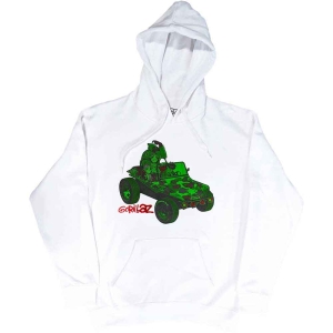 Gorillaz - Green Jeep Uni Wht Hoodie  i gruppen ÖVRIGT / Övrigt / aub hos Bengans Skivbutik AB (5552586r)