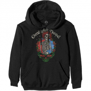Grateful Dead - Floral Stealie Uni Bl Hoodie  i gruppen ÖVRIGT / Övrigt / aub hos Bengans Skivbutik AB (5552596r)