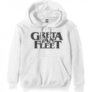 Greta Van Fleet - Logo Uni Wht Hoodie  i gruppen ÖVRIGT / Övrigt / aub hos Bengans Skivbutik AB (5552598r)