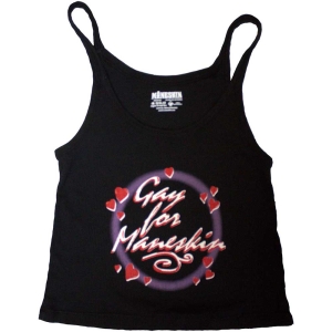 Maneskin - Gay For Maneskin Uni Bl Tank Top i gruppen MERCHANDISE / T-shirt / Pop-Rock hos Bengans Skivbutik AB (5553266)