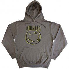 Nirvana - Inverse Happy Face Uni Char Hoodie  i gruppen ÖVRIGT / Övrigt / aub hos Bengans Skivbutik AB (5553891r)