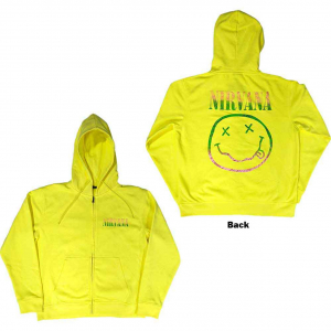 Nirvana - Sorbet Ray Happy Face Yell Zip Hoodie  i gruppen ÖVRIGT / Övrigt / aub hos Bengans Skivbutik AB (5553908r)