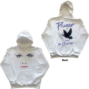 Prince - Faces & Doves Uni Wht Hoodie  i gruppen ÖVRIGT / Övrigt / aub hos Bengans Skivbutik AB (5553947r)