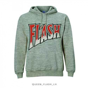 Queen - Flash Uni Grey Hoodie  i gruppen ÖVRIGT / Övrigt / aub hos Bengans Skivbutik AB (5553957r)