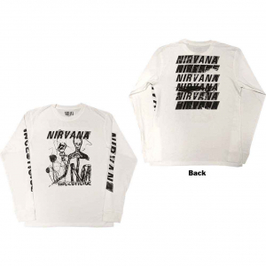 Nirvana - Incesticide Uni Wht Longsleeve  i gruppen ÖVRIGT / Övrigt / aub hos Bengans Skivbutik AB (5554095r)