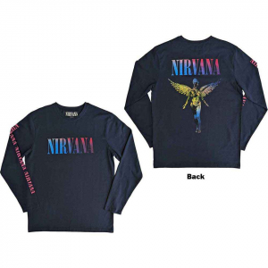 Nirvana - Angelic Gradient Navy Longsleeve  i gruppen ÖVRIGT / Övrigt / aub hos Bengans Skivbutik AB (5554096r)