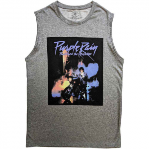 Prince - Purple Rain Grey Tank Top  i gruppen ÖVRIGT / Övrigt / aub hos Bengans Skivbutik AB (5554109r)