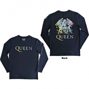 Queen - Rainbow Crest Denim Longsleeve  i gruppen ÖVRIGT / Övrigt / aub hos Bengans Skivbutik AB (5554113r)