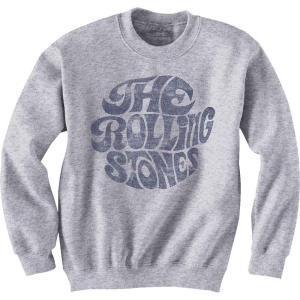 Rolling Stones - Vtge 70S Logo Uni Grey Sweatshirt  i gruppen MERCHANDISE / Sweatshirt / Pop-Rock hos Bengans Skivbutik AB (5554365)