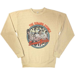 Rolling Stones - Some Girls Circle Sand Sweatshirt i gruppen MERCHANDISE / Sweatshirt / Pop-Rock hos Bengans Skivbutik AB (5554693r)