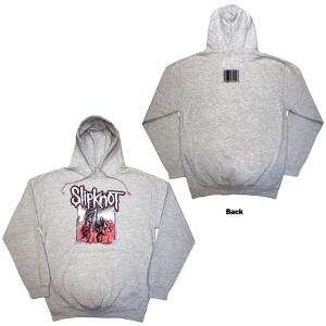 Slipknot - Self-Titled Uni Grey Hoodie  i gruppen MERCHANDISE / Hoodies / Hårdrock hos Bengans Skivbutik AB (5554722r)