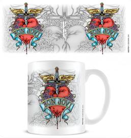 Bon Jovi  - Dagger Heart Everyday Mug i gruppen MERCHANDISE / Mugg / Pop-Rock hos Bengans Skivbutik AB (5556235)