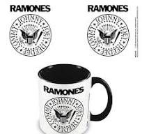 The Ramones  - Logo Black Coloured-Inner Mug i gruppen MERCHANDISE / Mugg / Punk hos Bengans Skivbutik AB (5556238)
