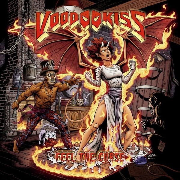 Voodoo Kiss - Feel The Curse i gruppen CD / Hårdrock hos Bengans Skivbutik AB (5556560)