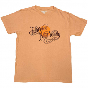 Neil Young - Harvest Uni Old Gold T-Shirt i gruppen ÖVRIGT / Övrigt / aub hos Bengans Skivbutik AB (5556659r)