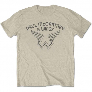 Paul Mccartney Wings - Wings Logo Natrl T-Shirt i gruppen ÖVRIGT / Övrigt / aub hos Bengans Skivbutik AB (5556662r)