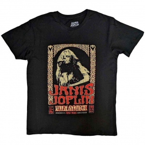 Janis Joplin - Vintage Poster Uni Bl T-Shirt  (M) i gruppen ÖVRIGT / -Start Tshirt hos Bengans Skivbutik AB (5556703)