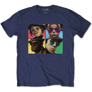 Gorillaz - Humanz Uni Navy T-Shirt i gruppen MERCHANDISE / T-shirt / Pop-Rock hos Bengans Skivbutik AB (5556709r)