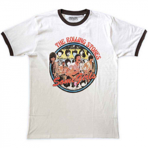 Rolling Stones - Some Girls Circle Ringer Wht T-Shirt i gruppen ÖVRIGT / Övrigt / aub hos Bengans Skivbutik AB (5556716r)