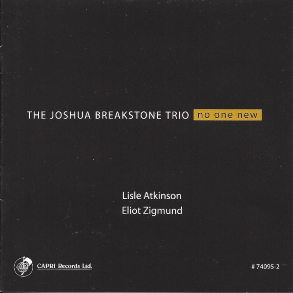 Joshua Breakstone Trio - No One New i gruppen CD / Toppsäljare hos Bengans Skivbutik AB (5559151)