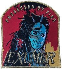 Exhumer - Patch Possessed By Fire Gold Border i gruppen MERCHANDISE / Tygmärke / Hårdrock hos Bengans Skivbutik AB (5562692)