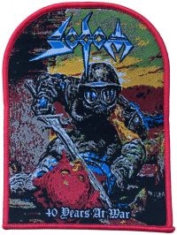 Sodom - Patch 40 Years At War Red Border (1 i gruppen MERCHANDISE / Tygmärke / Hårdrock hos Bengans Skivbutik AB (5562695)