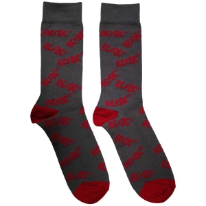 Ac/Dc - Logo Pattern Uni Char Socks (Eu 39-45) i gruppen MERCHANDISE /  /  hos Bengans Skivbutik AB (5564490)