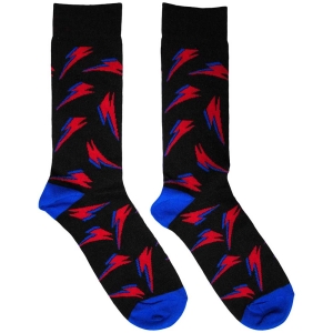 David Bowie - Flash Pattern Uni Bl Socks (Eu 39-45) i gruppen MERCHANDISE /  /  hos Bengans Skivbutik AB (5564491)