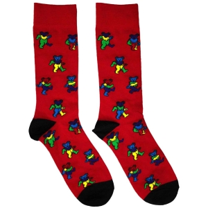 Grateful Dead - Dancing Bears Red Socks (Eu 39-45) i gruppen MERCHANDISE /  /  hos Bengans Skivbutik AB (5564496)