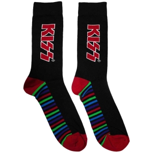 Kiss - Red Logo & Stripes Bl Socks (Eu 39-45) i gruppen MERCHANDISE /  /  hos Bengans Skivbutik AB (5564505)