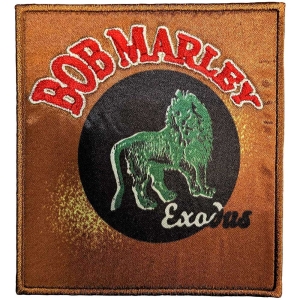 Bob Marley - Exodus Lion Printed Patch i gruppen MERCHANDISE / Tygmärke / Reggae hos Bengans Skivbutik AB (5565566)