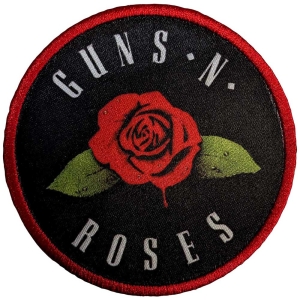 Guns N Roses - Rose Printed Patch i gruppen MERCHANDISE / Tygmärke / Hårdrock hos Bengans Skivbutik AB (5565581)
