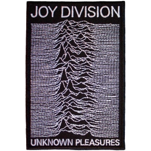 Joy Division - Unknown Pleasures Woven Patch i gruppen MERCHANDISE / Tygmärke / Pop-Rock hos Bengans Skivbutik AB (5565587)
