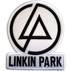 Linkin Park - Concentric Text Logo Wht Woven Patch i gruppen MERCHANDISE / Tygmärke / Hårdrock hos Bengans Skivbutik AB (5565591)