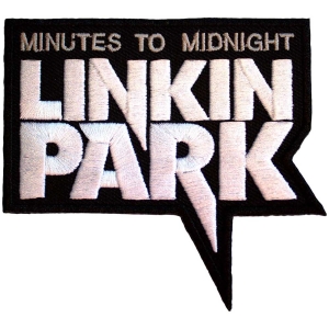 Linkin Park - Minutes To Midnight Woven Patch i gruppen MERCHANDISE / Tygmärke / Hårdrock hos Bengans Skivbutik AB (5565594)