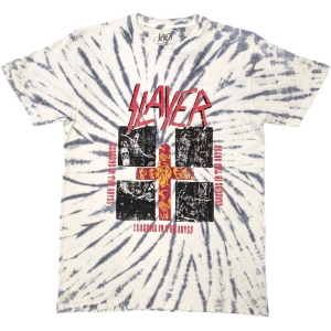 Slayer - Quad Seasons Uni Wht Dip-Dye T-Shirt i gruppen MERCHANDISE / T-shirt / Hårdrock hos Bengans Skivbutik AB (5567291r)