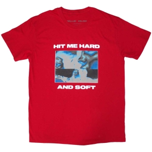Billie Eilish - Hit Me Hard And Soft Negative Uni Red  (XL) i gruppen MERCHANDISE / T-shirt / Pop-Rock hos Bengans Skivbutik AB (5569976)