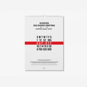Seventeen - 2025 Wall Calendar i gruppen MERCHANDISE /  /  hos Bengans Skivbutik AB (5574713)