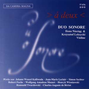 Duo Sonare - A Deux - Music For 2 Violins i gruppen CD / Klassiskt hos Bengans Skivbutik AB (5574882)