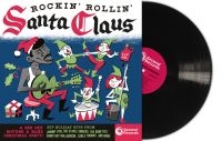 Various Artists - Rockin Rollin Santa Claus (Black Vi i gruppen VI TIPSAR / Julmusik på Vinyl & CD hos Bengans Skivbutik AB (5575384)