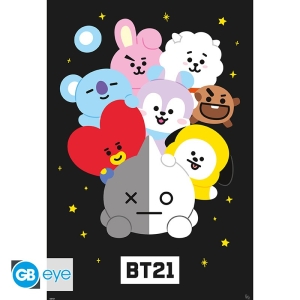 Bt21  - Characters 61 X 91.5Cm Maxi Poster i gruppen MERCHANDISE / Merch / Pop-Rock hos Bengans Skivbutik AB (5575675)