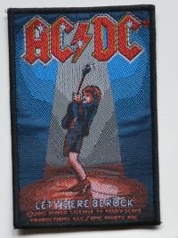 Ac/Dc - Patch Let There Be Rock (10 X 6,8 C i gruppen MERCHANDISE / Tygmärke / Hårdrock hos Bengans Skivbutik AB (5577282)