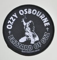 Ozzy Osbourne - Patch Blizzard Of Ozz (9,2 X 9,2 Cm i gruppen MERCHANDISE / Tygmärke / Hårdrock hos Bengans Skivbutik AB (5577286)