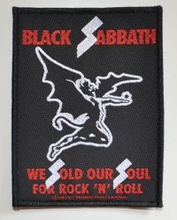 Black Sabbath - Patch Sold Our Souls (9,6 X 7,2 Cm) i gruppen MERCHANDISE / Tygmärke / Hårdrock hos Bengans Skivbutik AB (5577293)