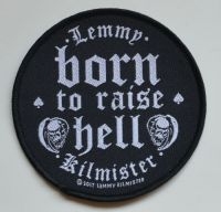 Lemmy - Patch Born To Raise Hell (9,4 X 9,4 i gruppen MERCHANDISE / Tygmärke / Hårdrock hos Bengans Skivbutik AB (5577305)