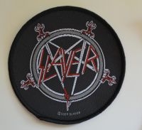 Slayer - Patch Pentgram (9,5 X 9,5 Cm) i gruppen MERCHANDISE / Tygmärke / Hårdrock hos Bengans Skivbutik AB (5577317)